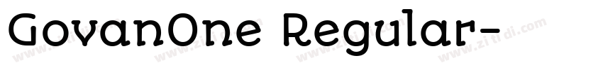 GovanOne Regular字体转换